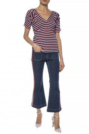 Patterned v-neck top, zdjęcie 2 Patterned v-neck top od Sonia Rykiel